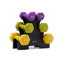Load image into Gallery viewer, Amazon Basics Neoprene Dumbbell Hand Weights for Exercise and Muscle Toning