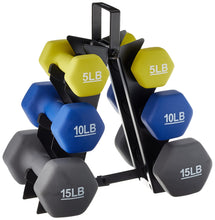 Load image into Gallery viewer, Amazon Basics Neoprene Dumbbell Hand Weights for Exercise and Muscle Toning
