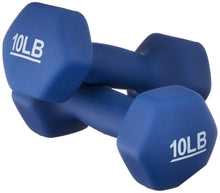 Load image into Gallery viewer, Amazon Basics Neoprene Dumbbell Hand Weights for Exercise and Muscle Toning
